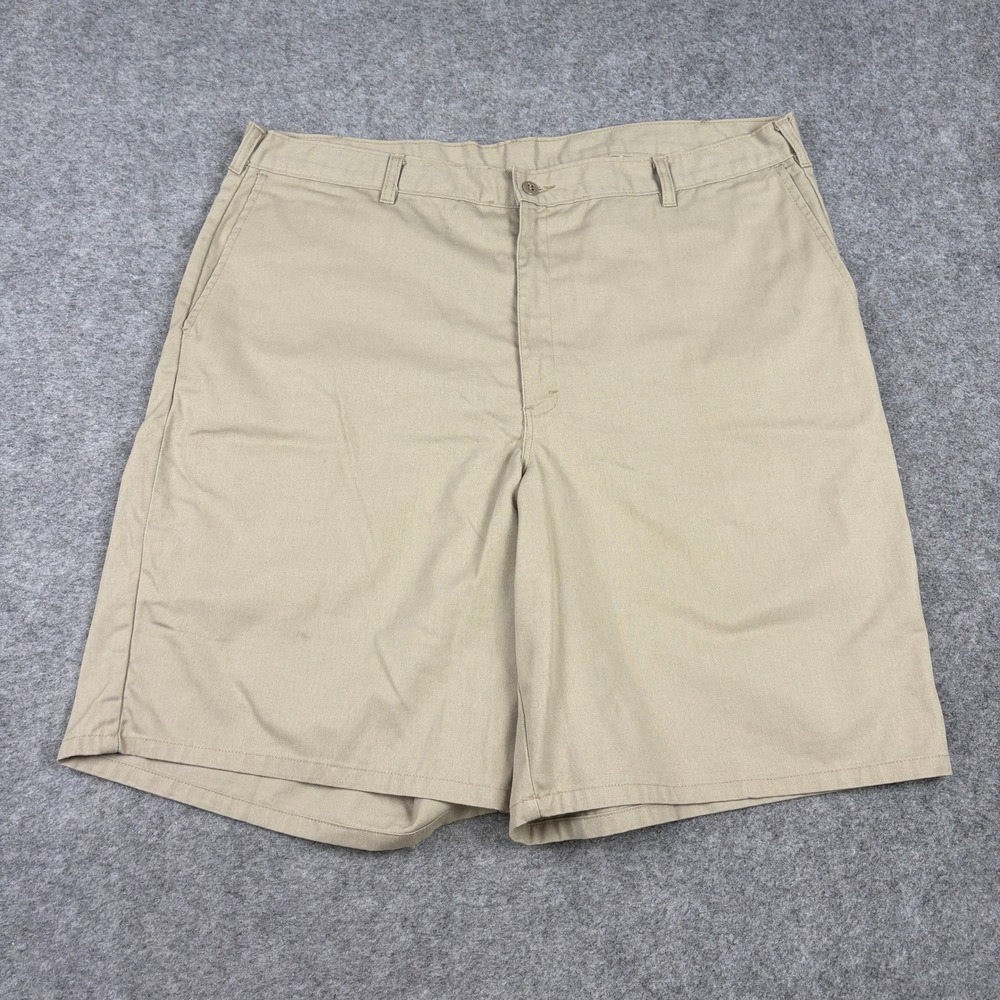 Dickies Chino Shorts Mens 42 Khaki Utility Workwear Casual Flat Front Old Money